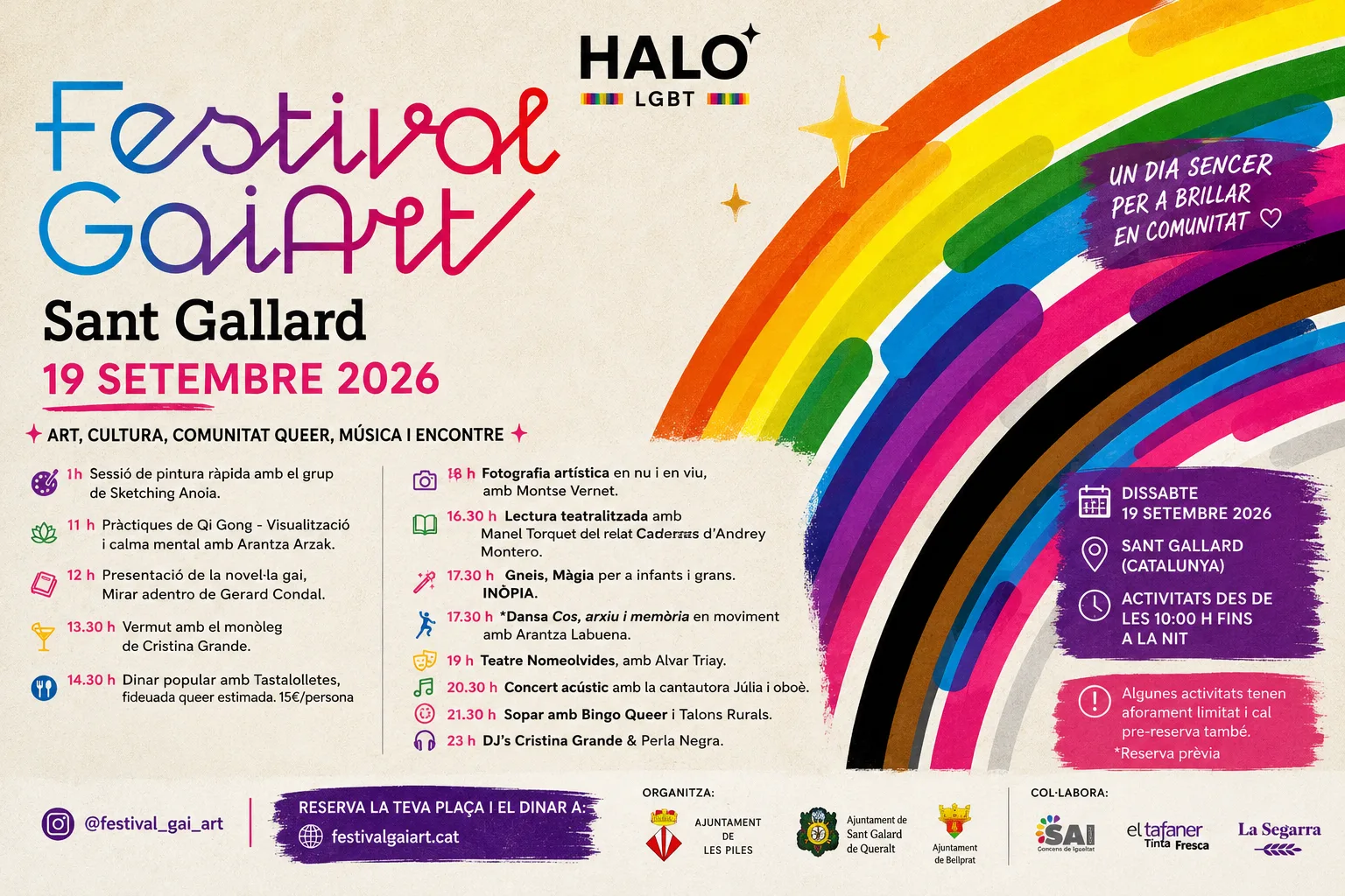 FESTIVAL GAI ART · SANT GALLARD 🌈🎨