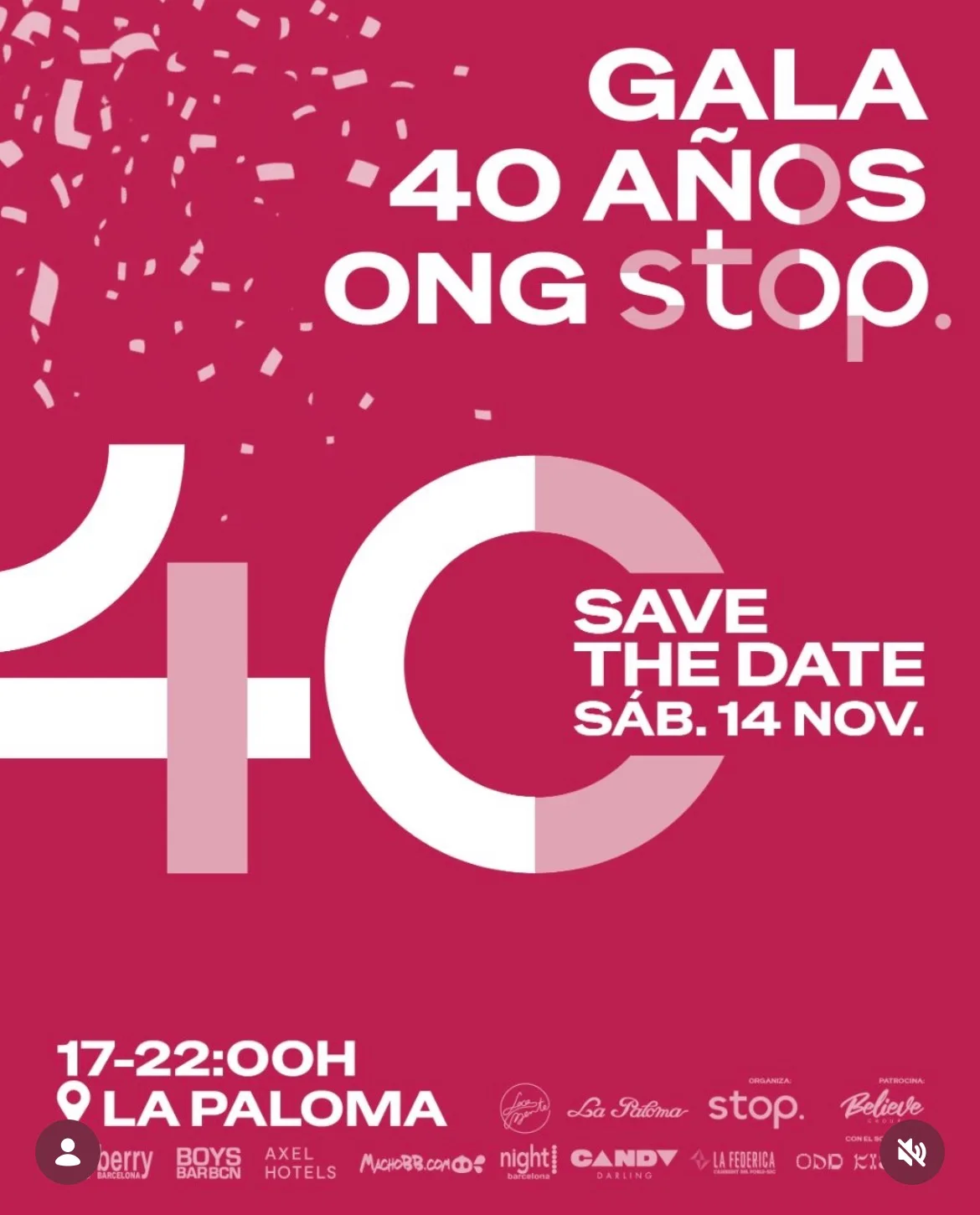 Gala 40 años ONG STOP