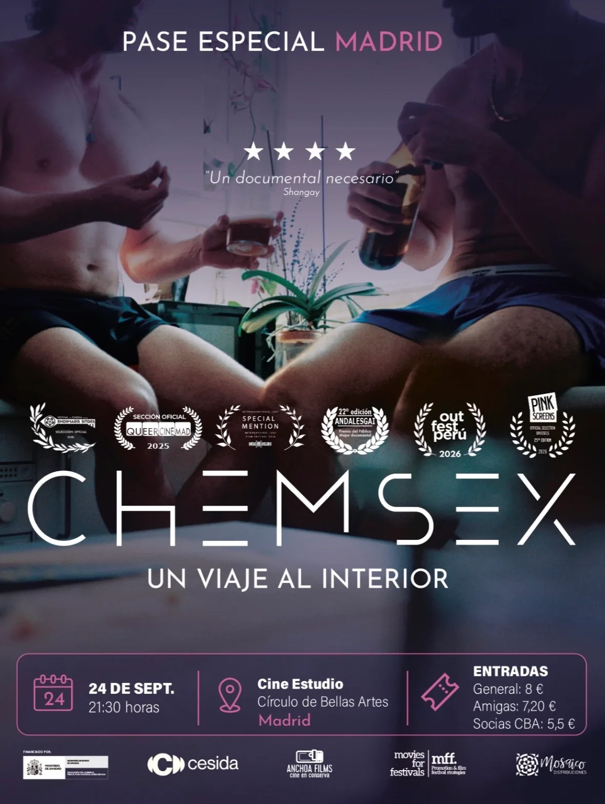 CHEMSEX · Un viaje al interior · Pase especial Madrid